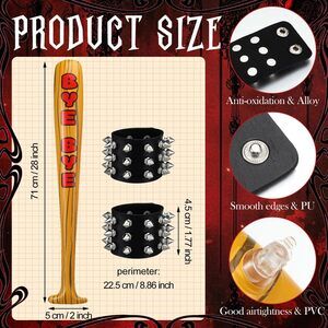 1237 3 Pcs Halloween Jester Costumes Accessory Set Inflatable